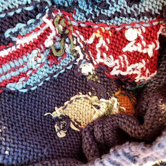 80s Sweater Plus Size Black Knit Parrot Tarazzia Cotton Volup Vintage Hong Kong - Picture 13 of 15